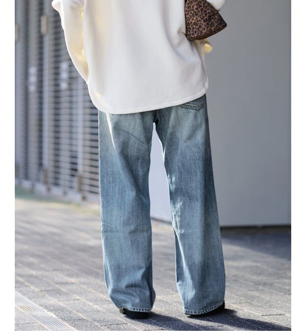 FRAMeWORK「≪予約≫DENIM DELIGHT DAYS/デニムデライトデイズ セルウィッチデニムワイドジーンズ」|デニム|