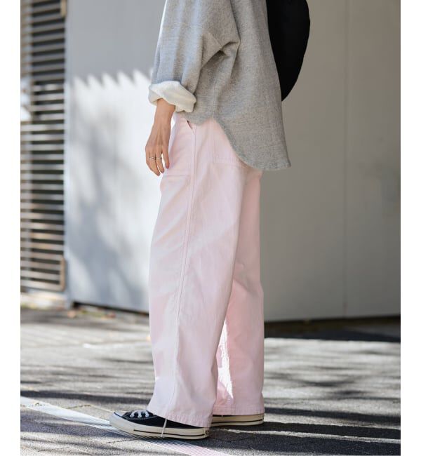 FRAMeWORK「≪予約≫ライトミリタリースラブベイカーパンツ」|カーゴ|