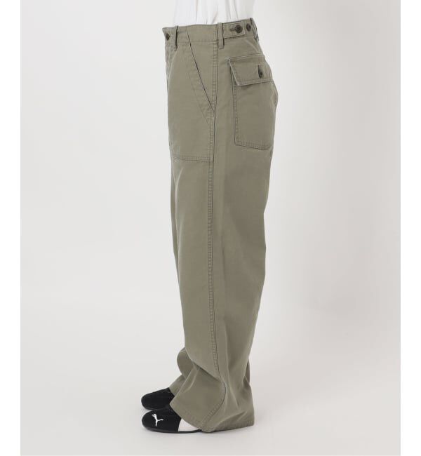 FRAMeWORK「≪予約≫ライトミリタリースラブベイカーパンツ」|カーゴ|