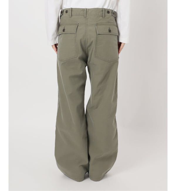 FRAMeWORK「≪予約≫ライトミリタリースラブベイカーパンツ」|カーゴ|