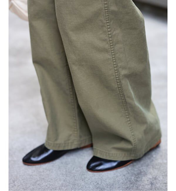 FRAMeWORK「≪予約≫ライトミリタリースラブベイカーパンツ」|カーゴ|