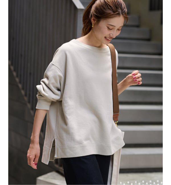 FRAMeWORK「≪一部カラーWEB限定 / 追加予約≫ボートネックワイドスウェット」|スウェット・ジャージ|ベージュ