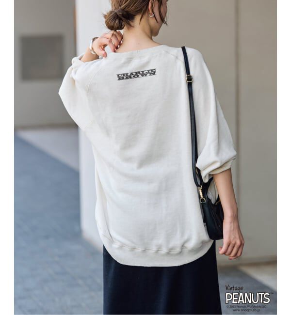 FRAMeWORK「≪WEB限定/ 追加予約≫MEAN MACHINE AGE 別注 PEANUTS VTG CREW SWT "CHARLIE"」|Tシャツ・カットソー|