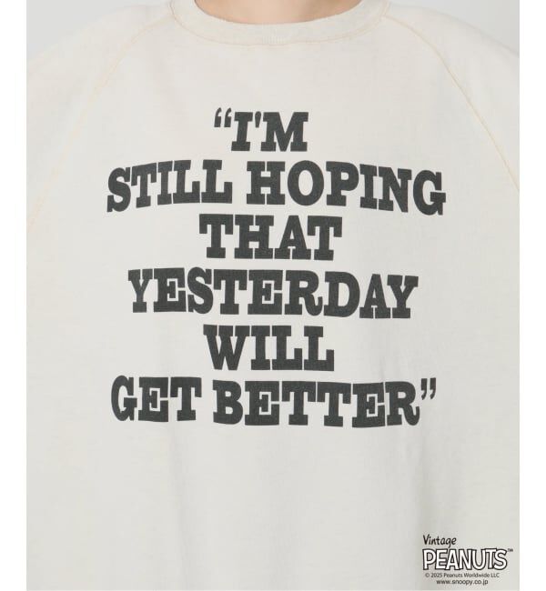 FRAMeWORK「≪WEB限定/ 追加予約≫MEAN MACHINE AGE 別注 PEANUTS VTG CREW SWT "CHARLIE"」|Tシャツ・カットソー|