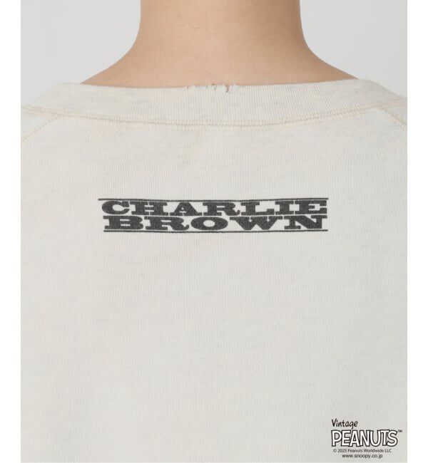 FRAMeWORK「≪WEB限定/ 追加予約≫MEAN MACHINE AGE 別注 PEANUTS VTG CREW SWT "CHARLIE"」|Tシャツ・カットソー|