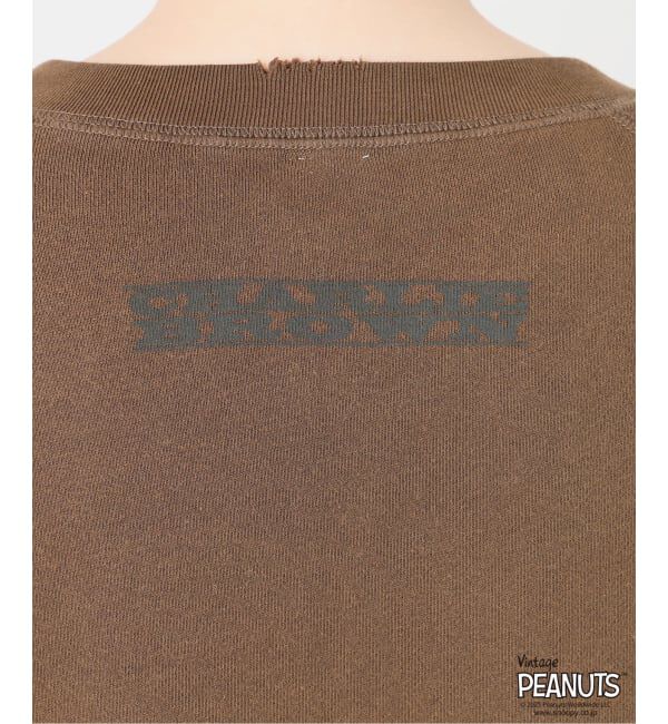 FRAMeWORK「≪WEB限定/ 追加予約≫MEAN MACHINE AGE 別注 PEANUTS VTG CREW SWT "CHARLIE"」|Tシャツ・カットソー|