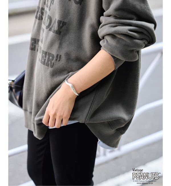 FRAMeWORK「≪WEB限定/ 追加予約≫MEAN MACHINE AGE 別注 PEANUTS VTG CREW SWT "CHARLIE"」|Tシャツ・カットソー|