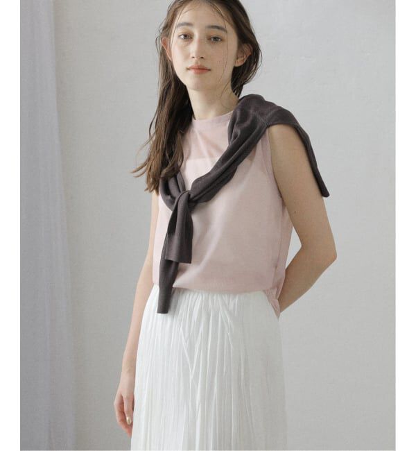  「《追加》【洗える】シアートリコットタンクトップ」|Tシャツ・カットソー|