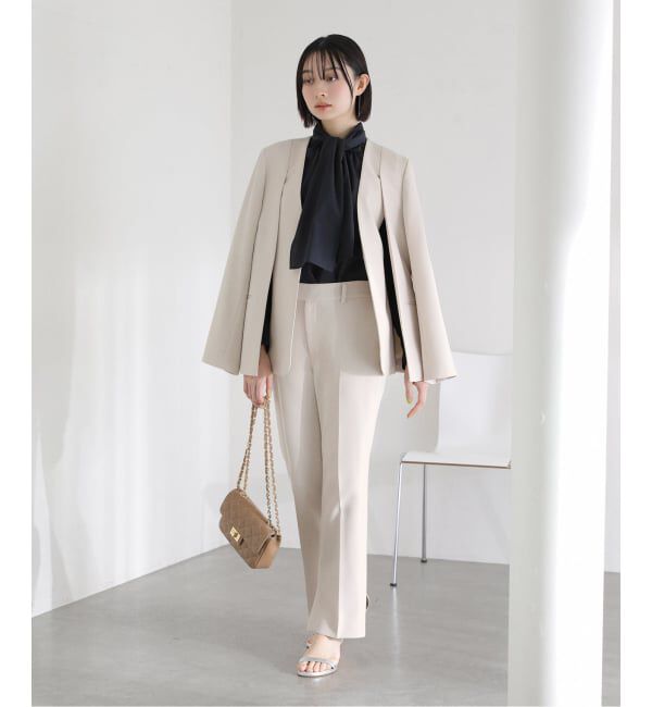  「《予約》2WAYスリットジャケット」|ノーカラージャケット|