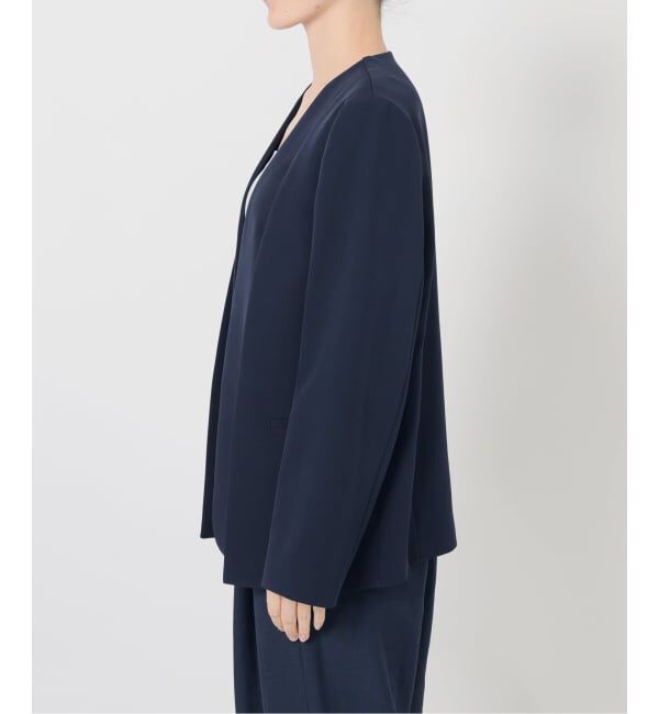  「《予約》2WAYスリットジャケット」|ノーカラージャケット|