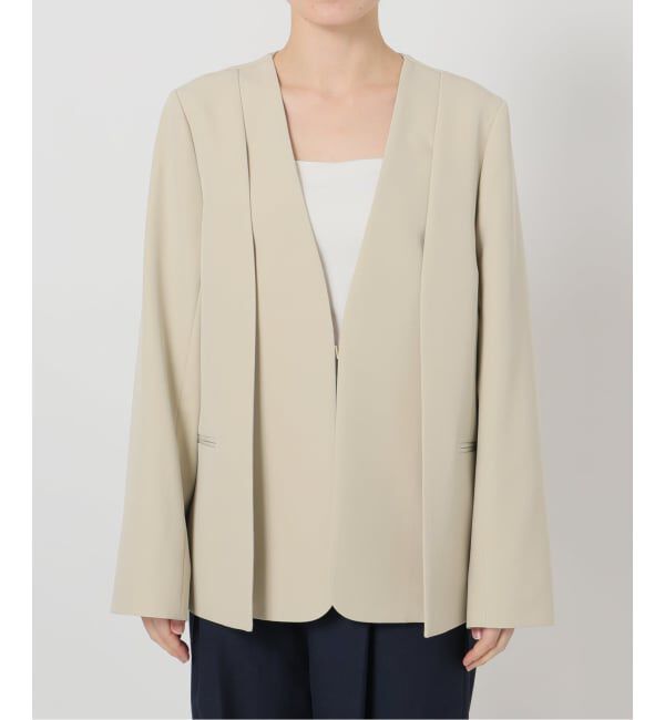  「《予約》2WAYスリットジャケット」|ノーカラージャケット|