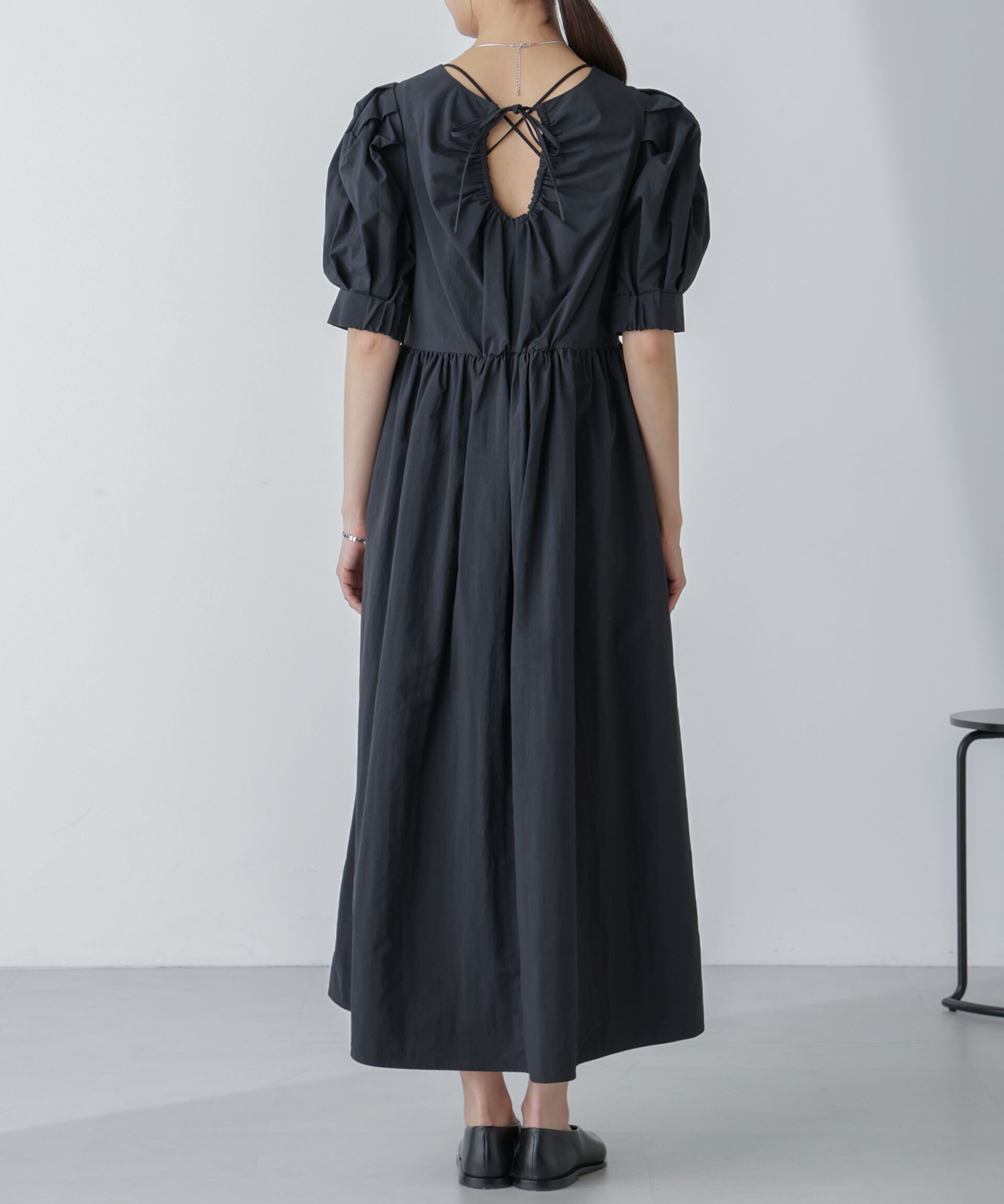 nano･universe「「星玲奈&times;NANO universe」タックスリーブタスランマキシワンピース」|ワンピース|