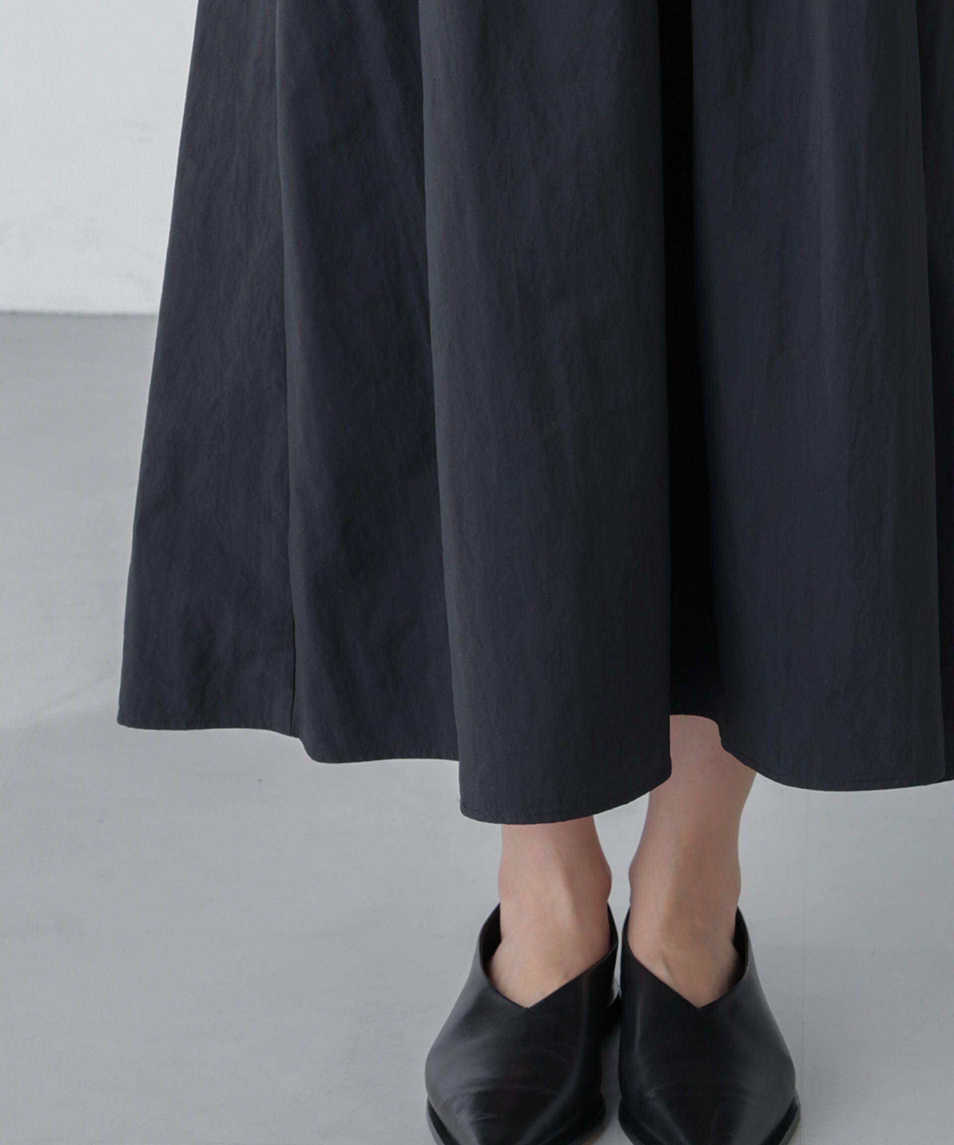 nano･universe「「星玲奈&times;NANO universe」タックスリーブタスランマキシワンピース」|ワンピース|