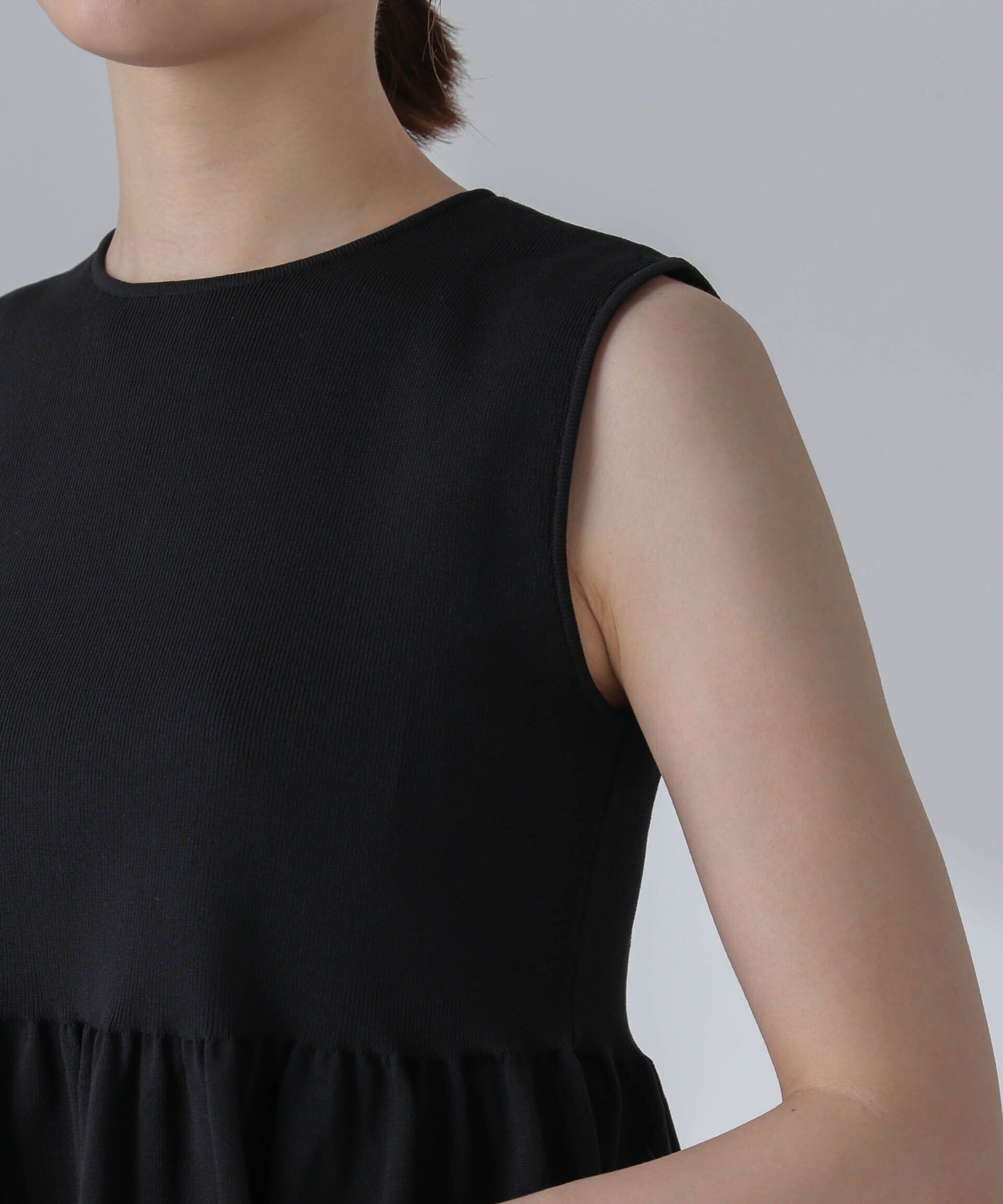 nano･universe「前後2WAYペプラムニットトップス」|ニット・セーター|