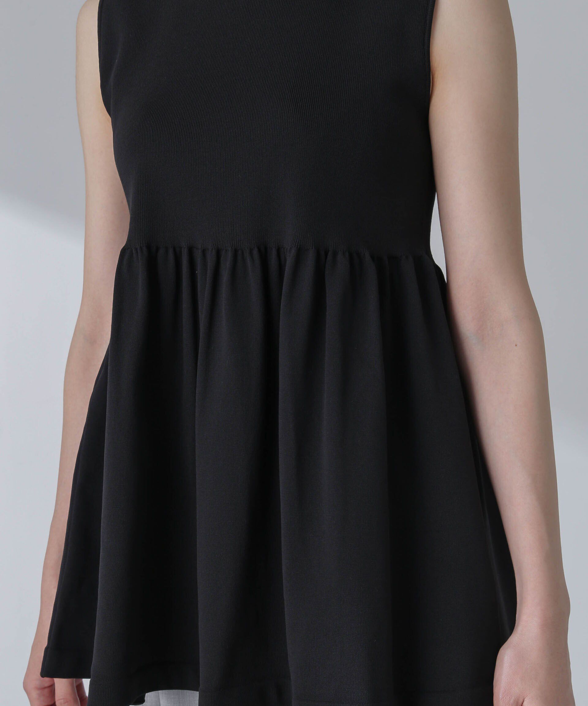 nano･universe「前後2WAYペプラムニットトップス」|ニット・セーター|