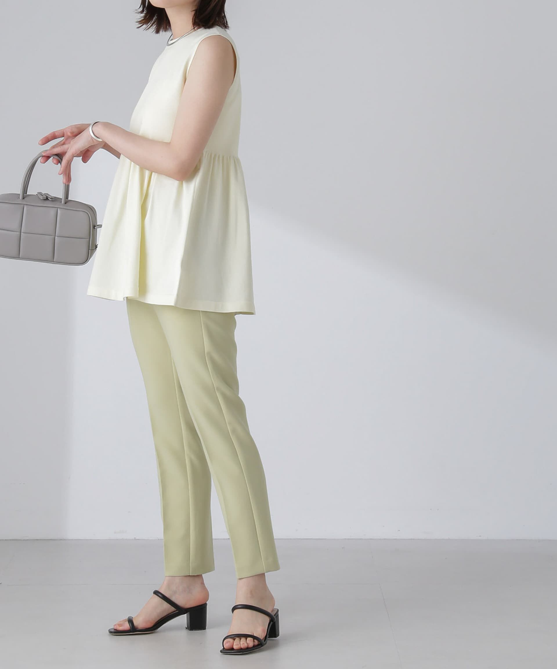 nano･universe「前後2WAYペプラムニットトップス」|ニット・セーター|