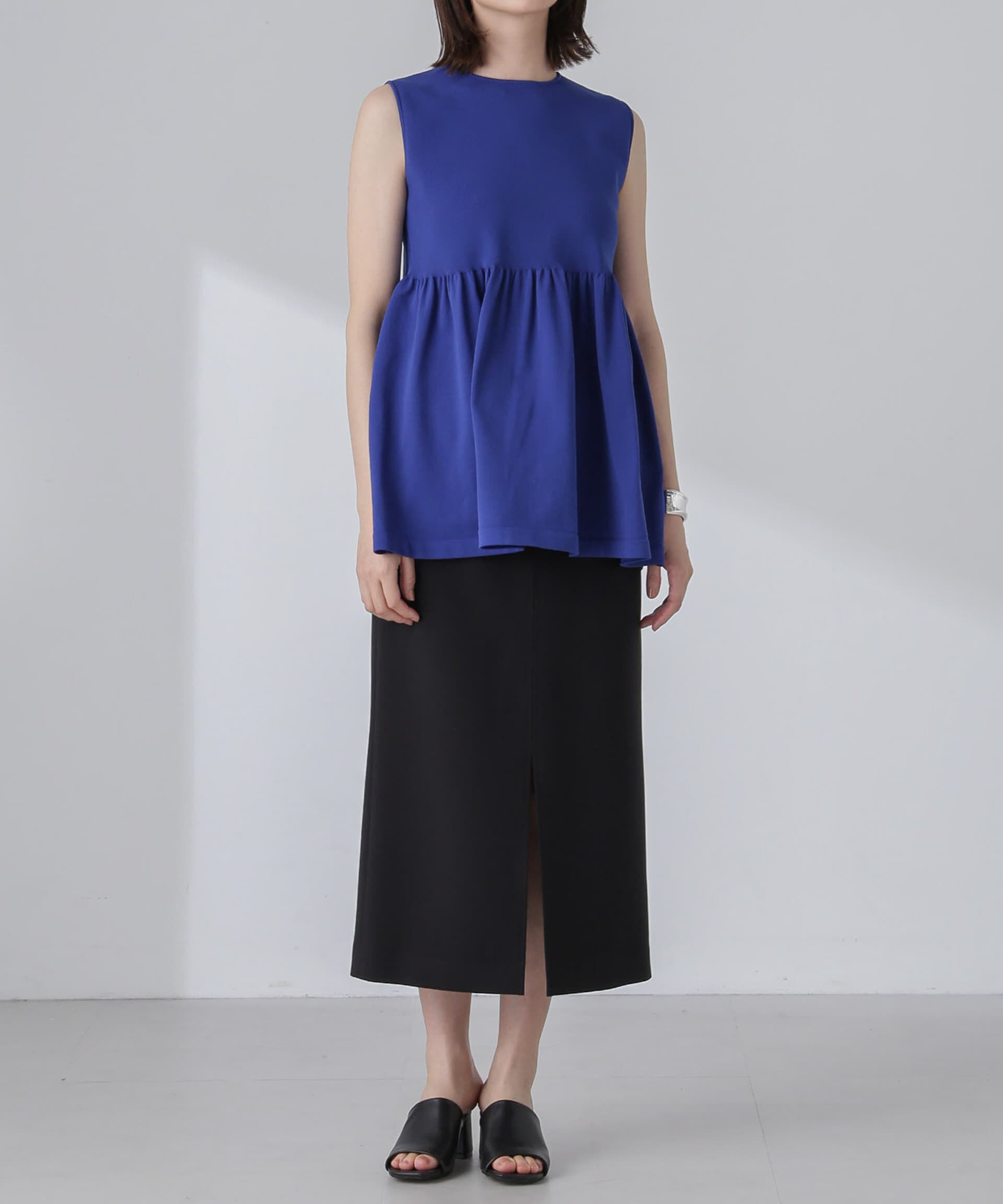 nano･universe「前後2WAYペプラムニットトップス」|ニット・セーター|