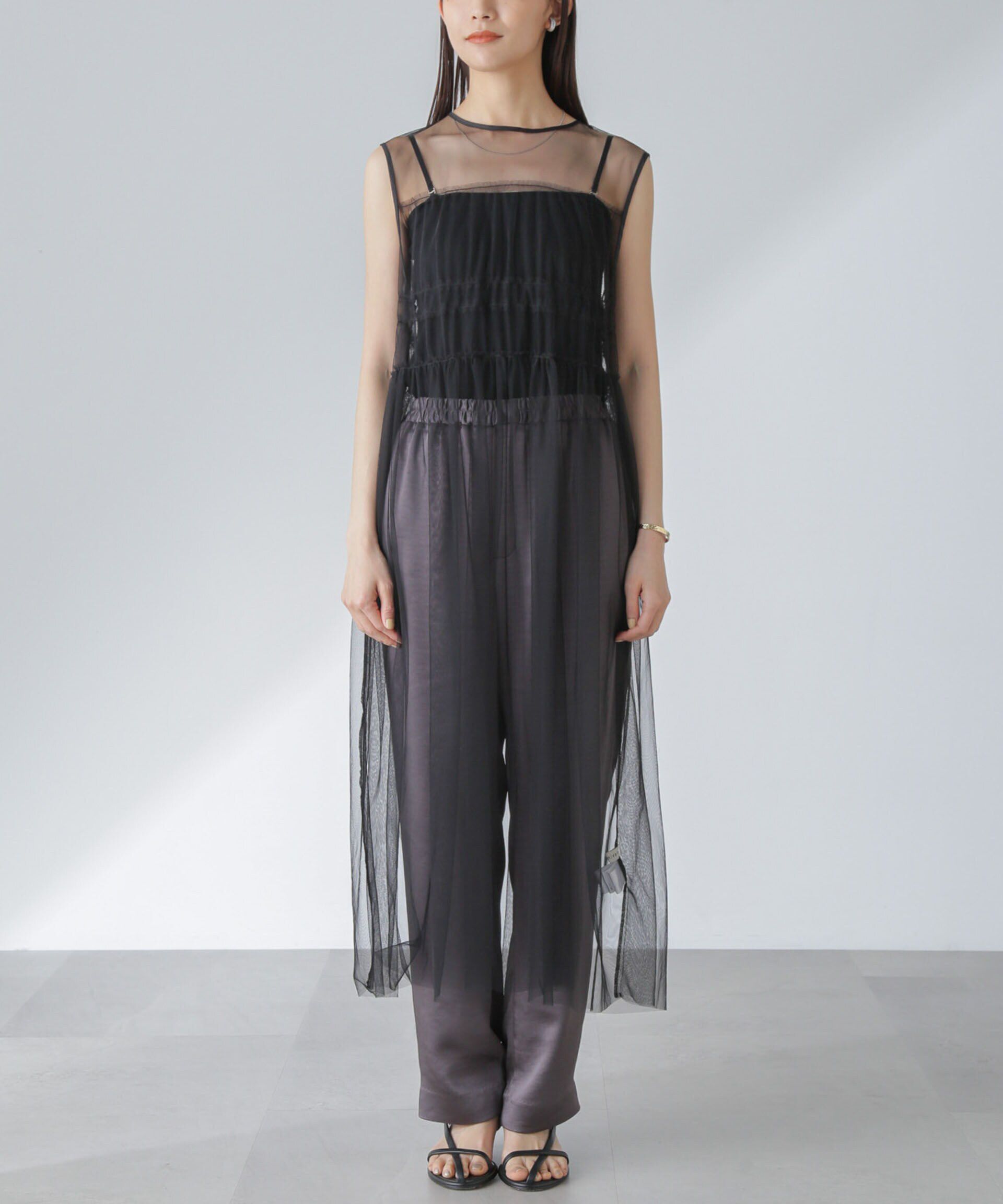 nano･universe「ギャザーチュールワンピース」|ワンピース|