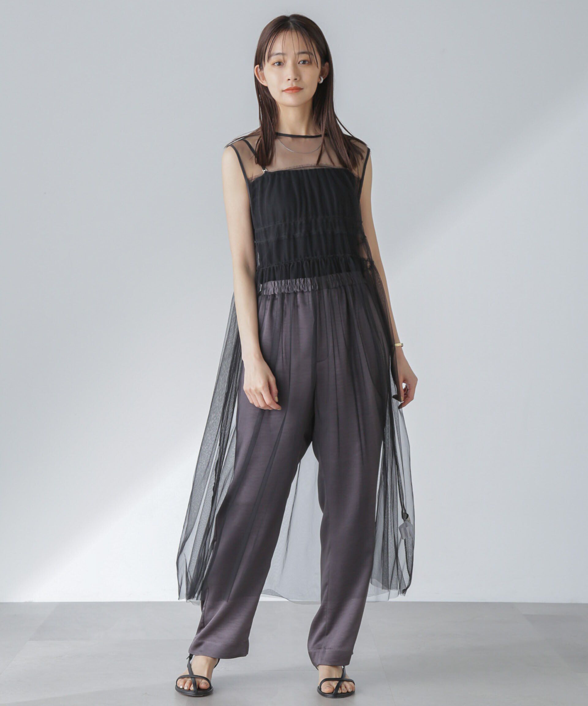 nano･universe「ギャザーチュールワンピース」|ワンピース|