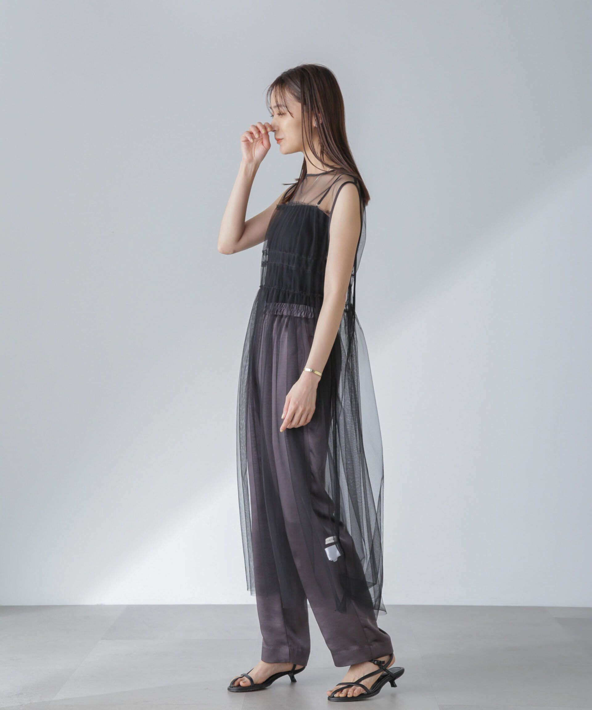 nano･universe「ギャザーチュールワンピース」|ワンピース|