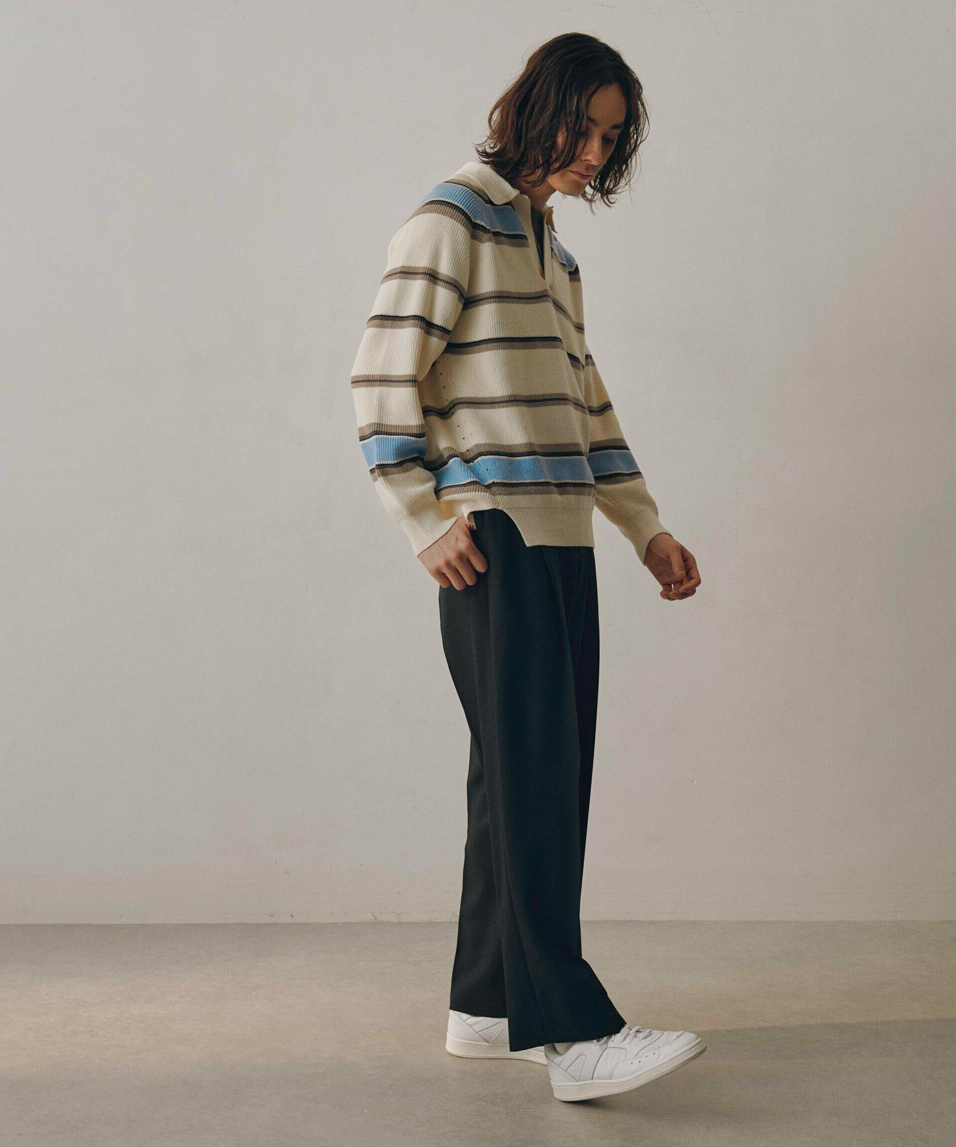 nano･universe「ストレッチハイゲージトリコットイージーパンツ(セットアップ可)」|チノ|