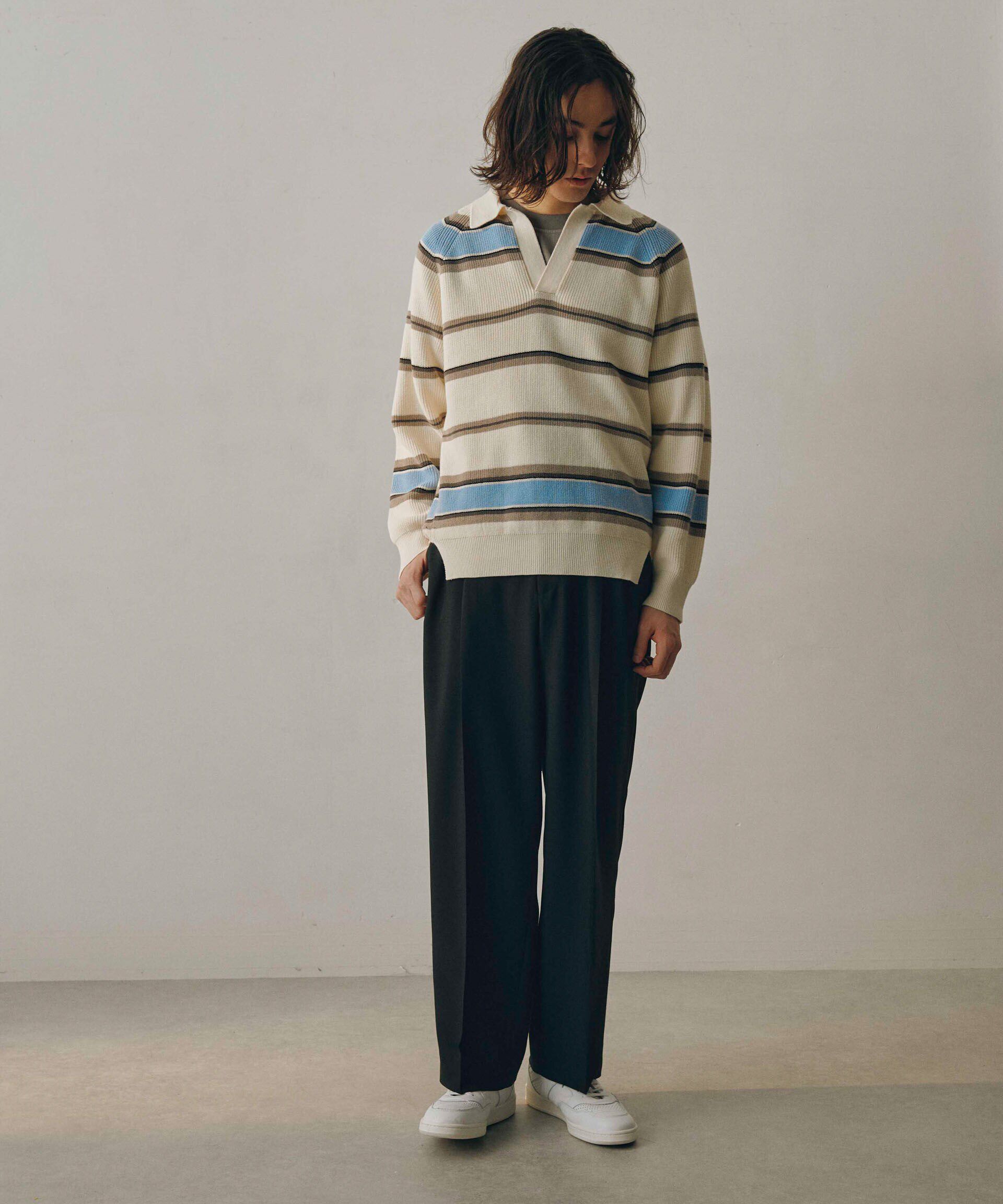 nano･universe「ストレッチハイゲージトリコットイージーパンツ(セットアップ可)」|チノ|