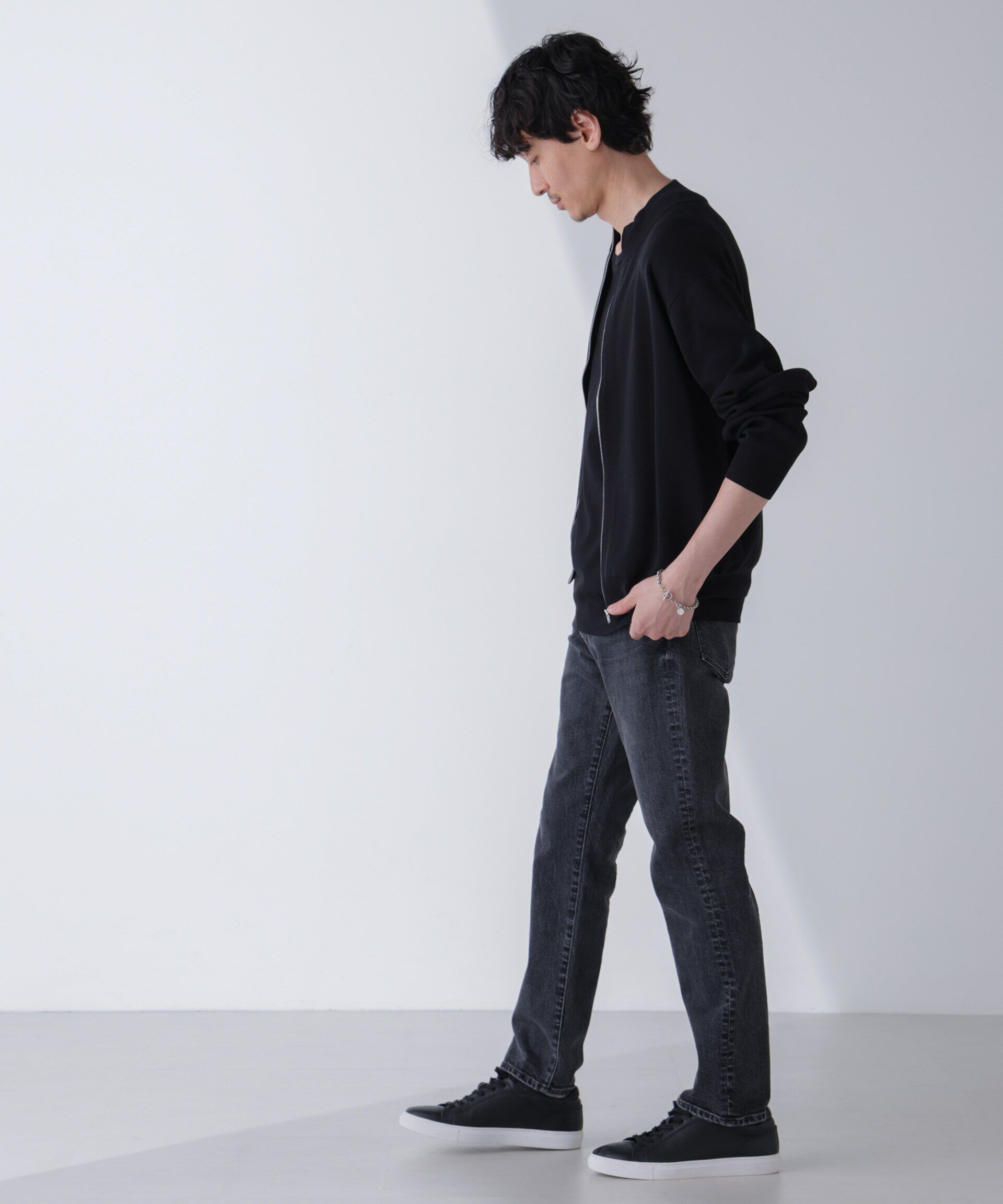 nano･universe「14ゲージミラノリブドライバーズニット(手洗い可能)」|ニット・セーター|