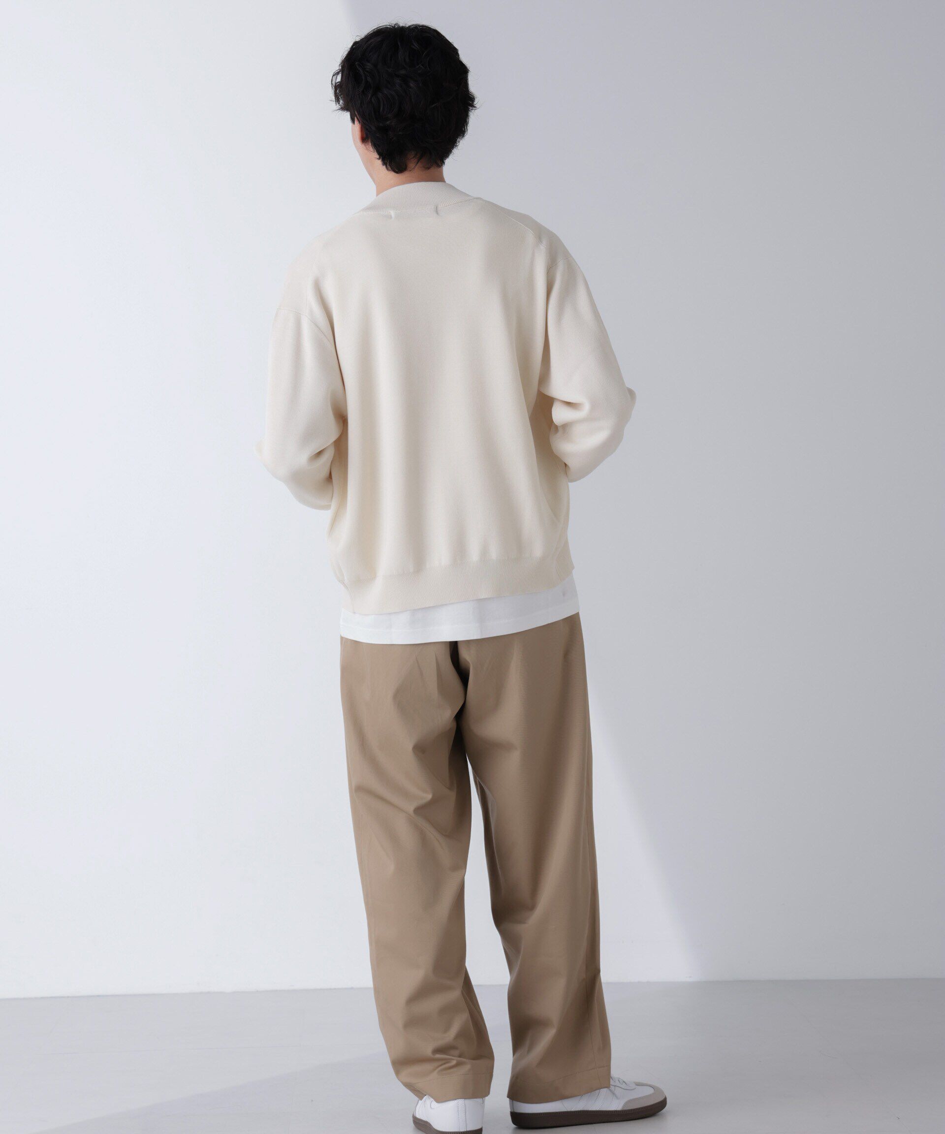 nano･universe「14ゲージミラノリブドライバーズニット(手洗い可能)」|ニット・セーター|