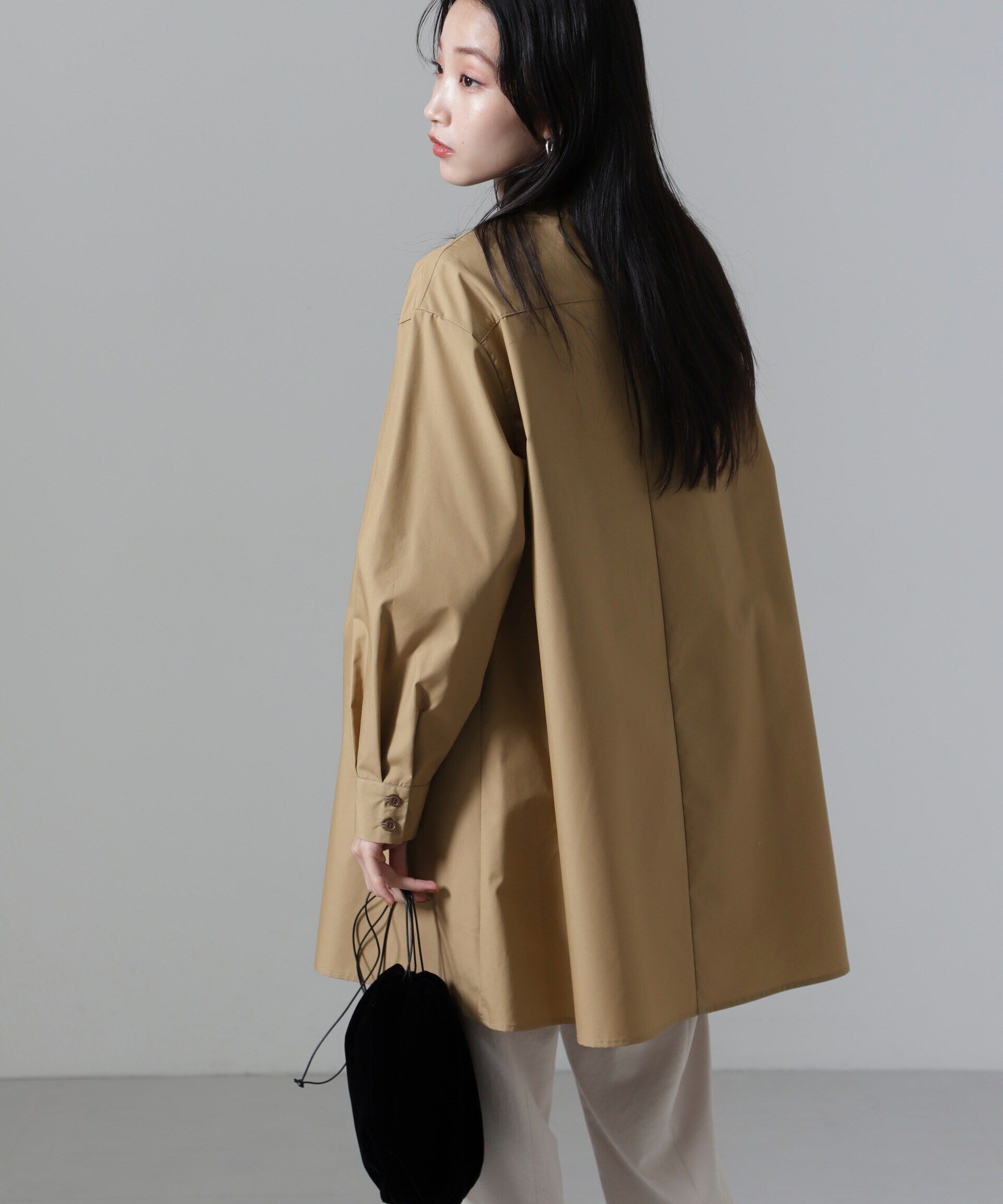 nano･universe「AラインVネックチュニックワンピース」|ワンピース|