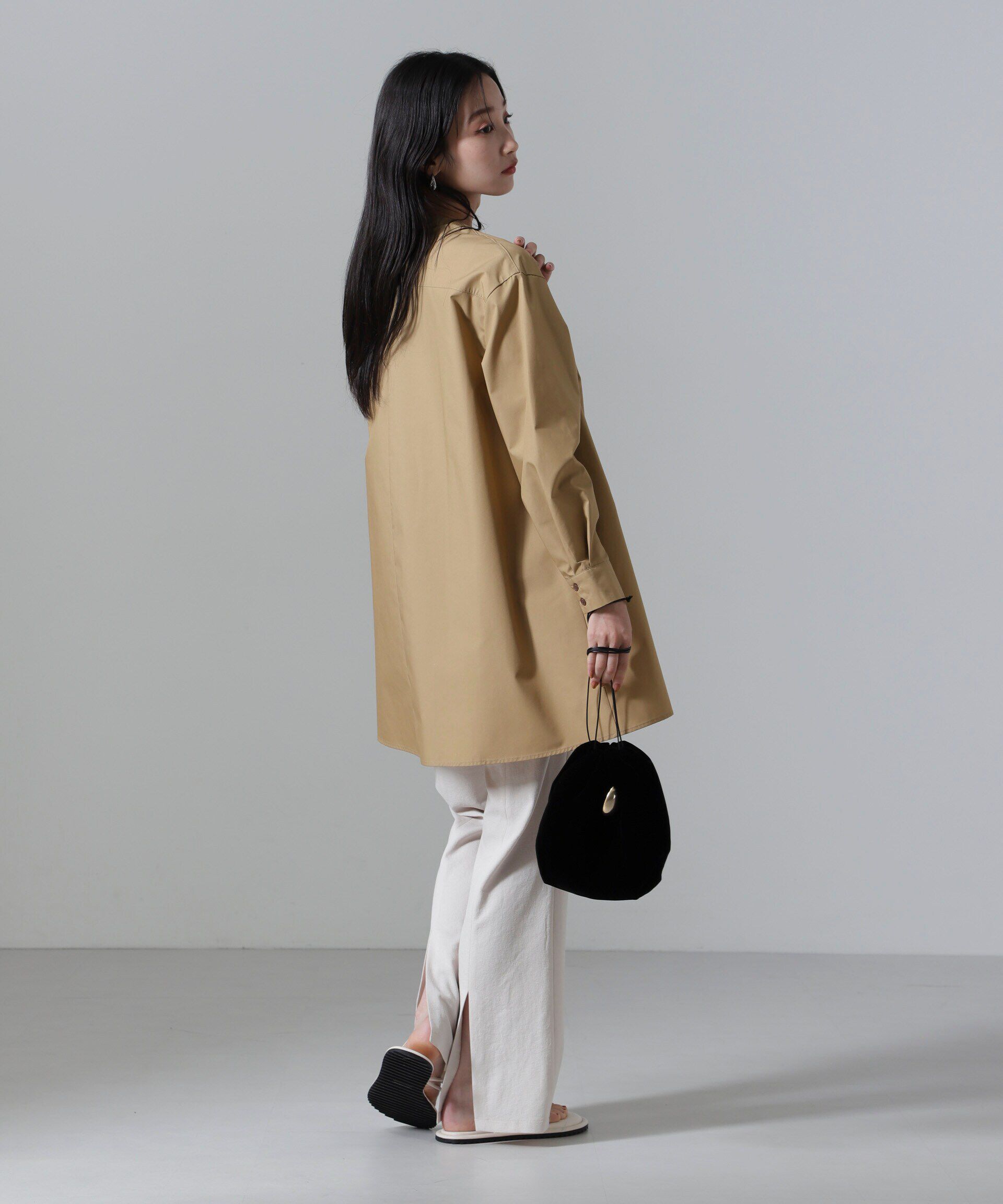 nano･universe「AラインVネックチュニックワンピース」|ワンピース|