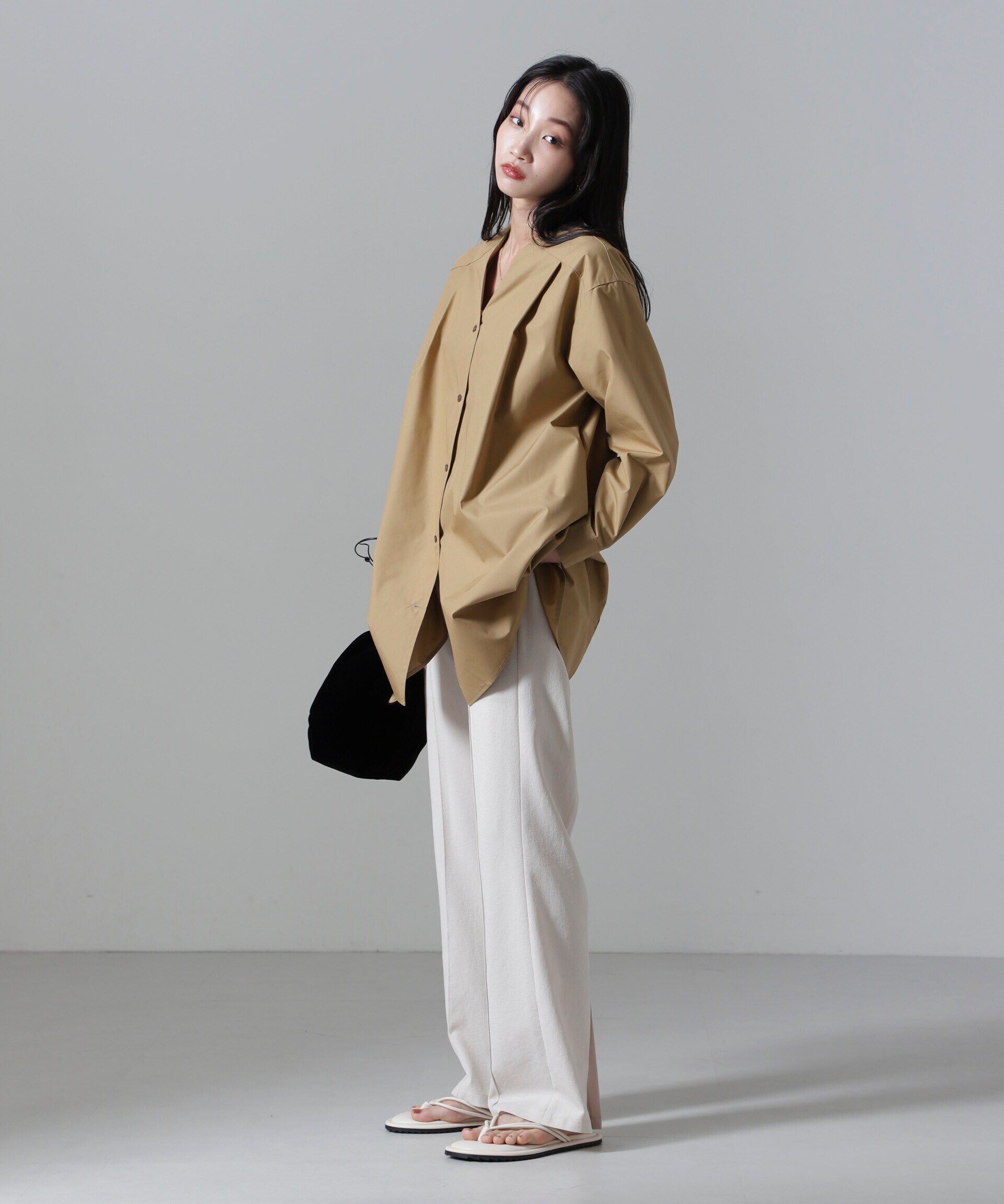 nano･universe「AラインVネックチュニックワンピース」|ワンピース|