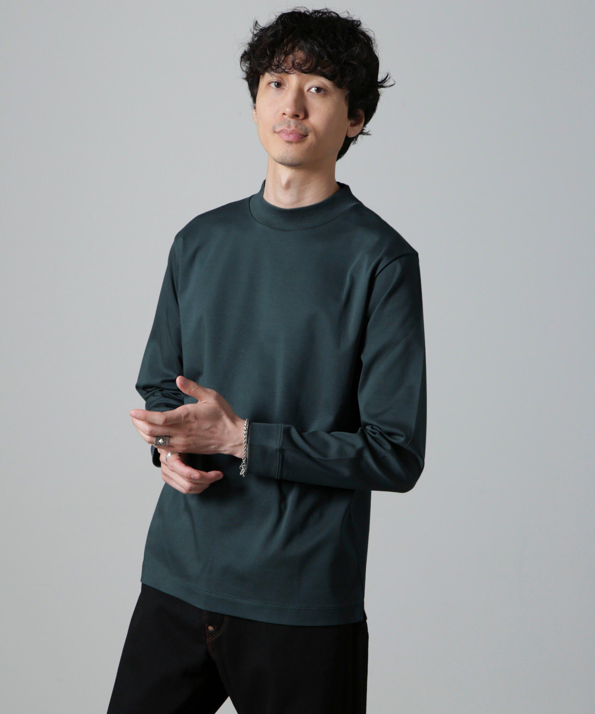 nano･universe「アンチスメルモックネックTシャツ 長袖」|Tシャツ・カットソー|