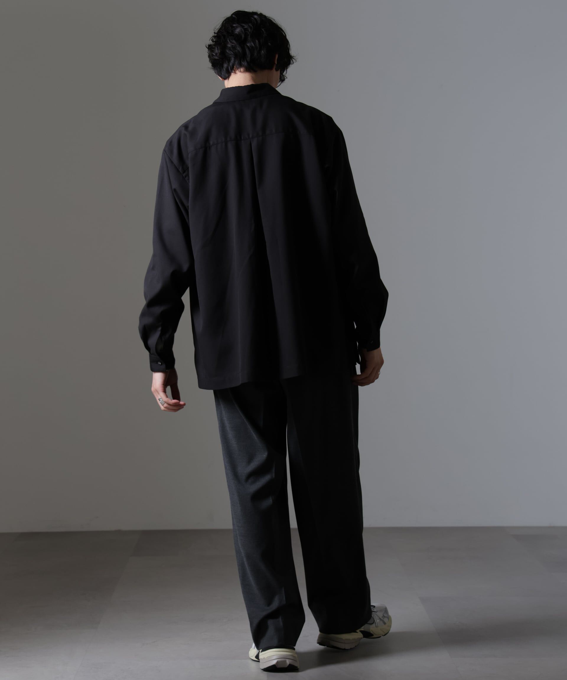 nano･universe「ドレープスキッパーシャツ 長袖」|シャツ・ブラウス|