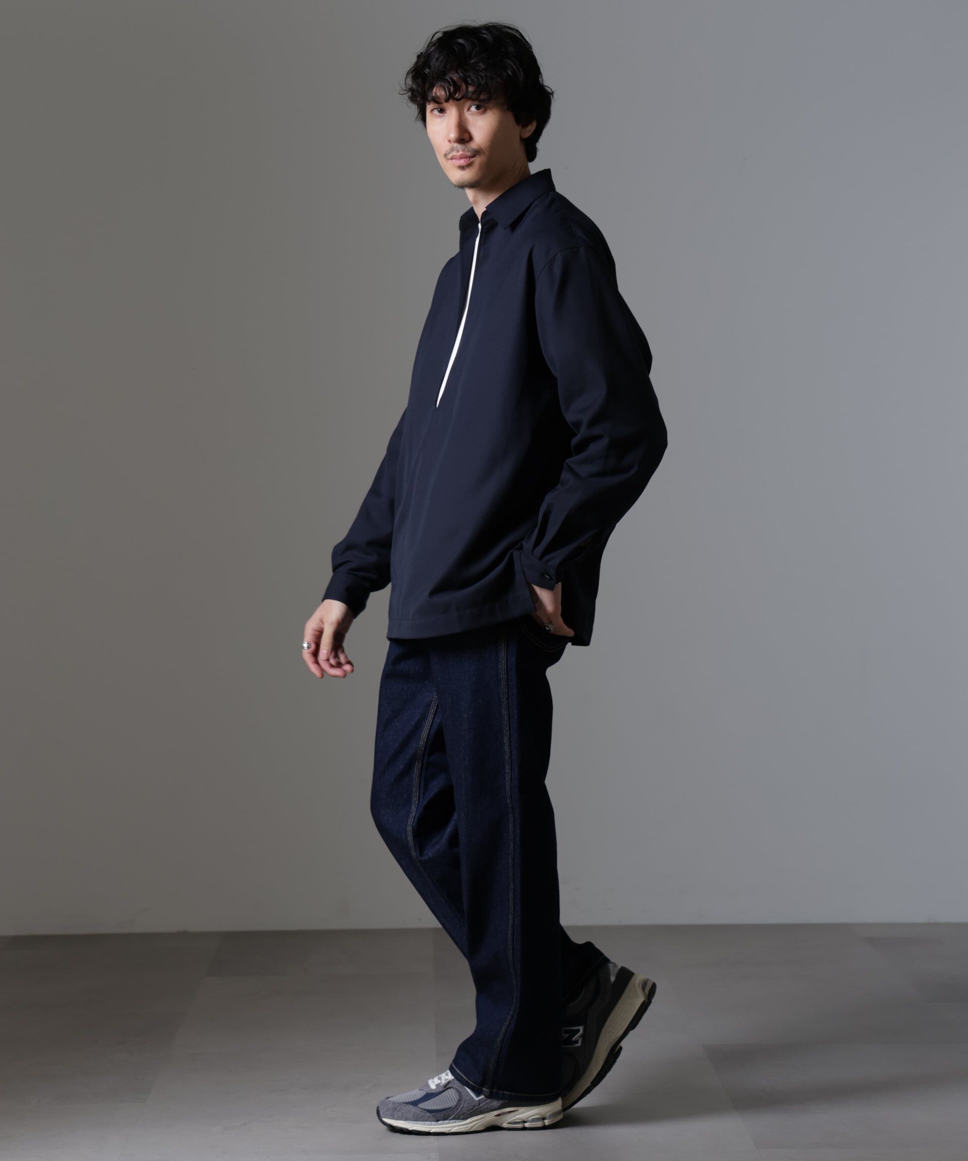 nano･universe「ドレープスキッパーシャツ 長袖」|シャツ・ブラウス|