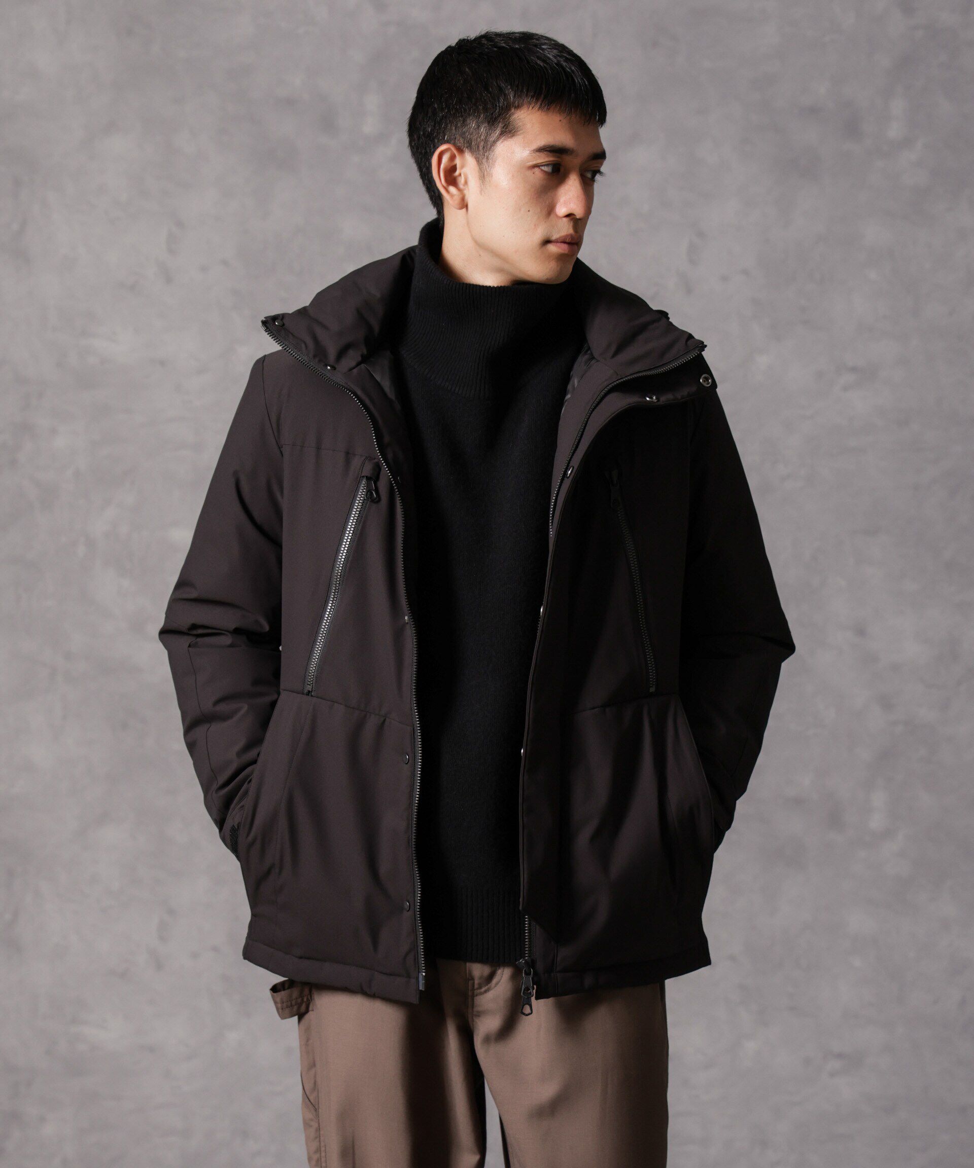 nano･universe「｢西川ダウン(R)｣フードデタッチャブルMATSUMIダウン」|ダウン|