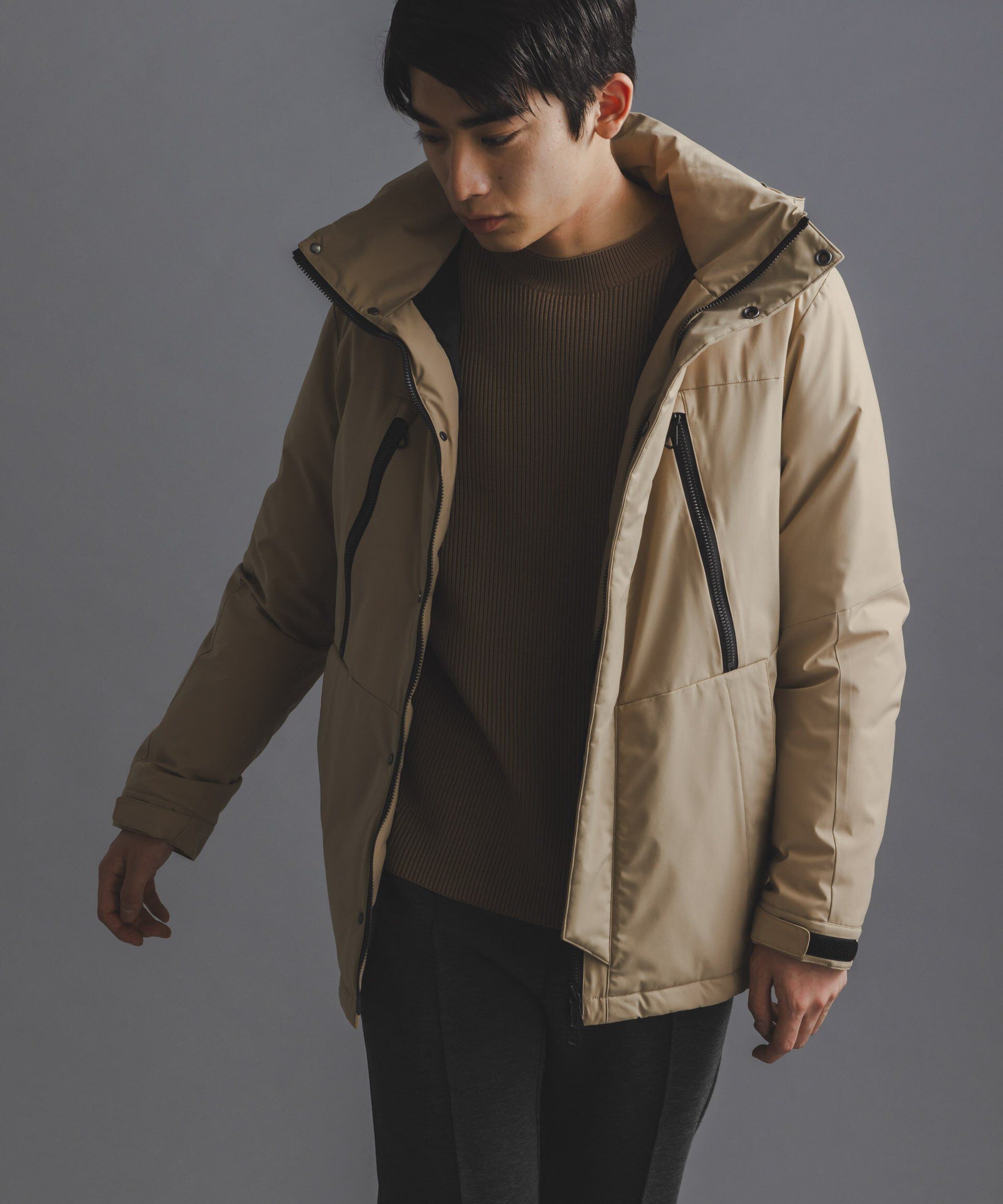 nano･universe「｢西川ダウン(R)｣フードデタッチャブルMATSUMIダウン」|ダウン|