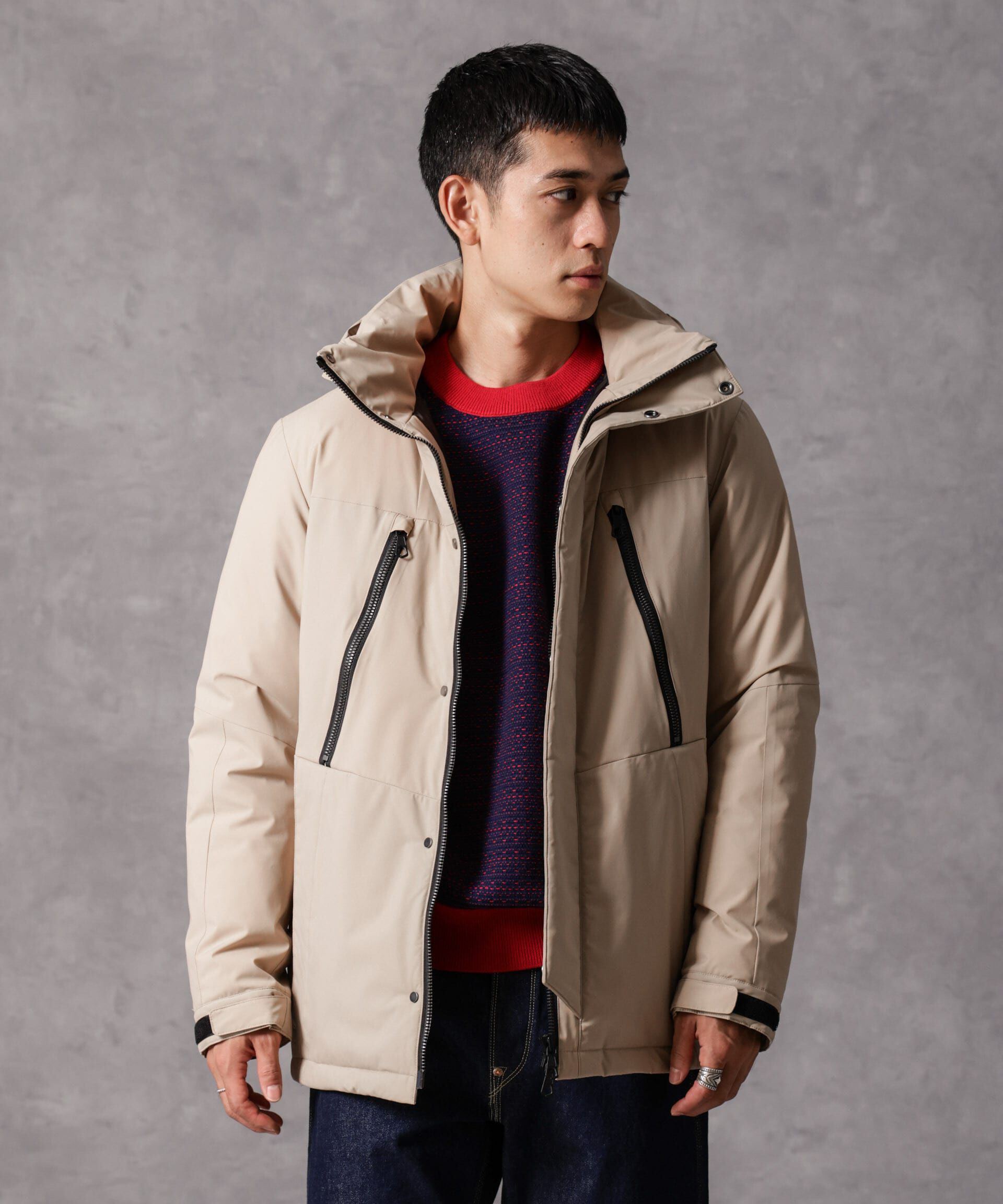 nano･universe「｢西川ダウン(R)｣フードデタッチャブルMATSUMIダウン」|ダウン|