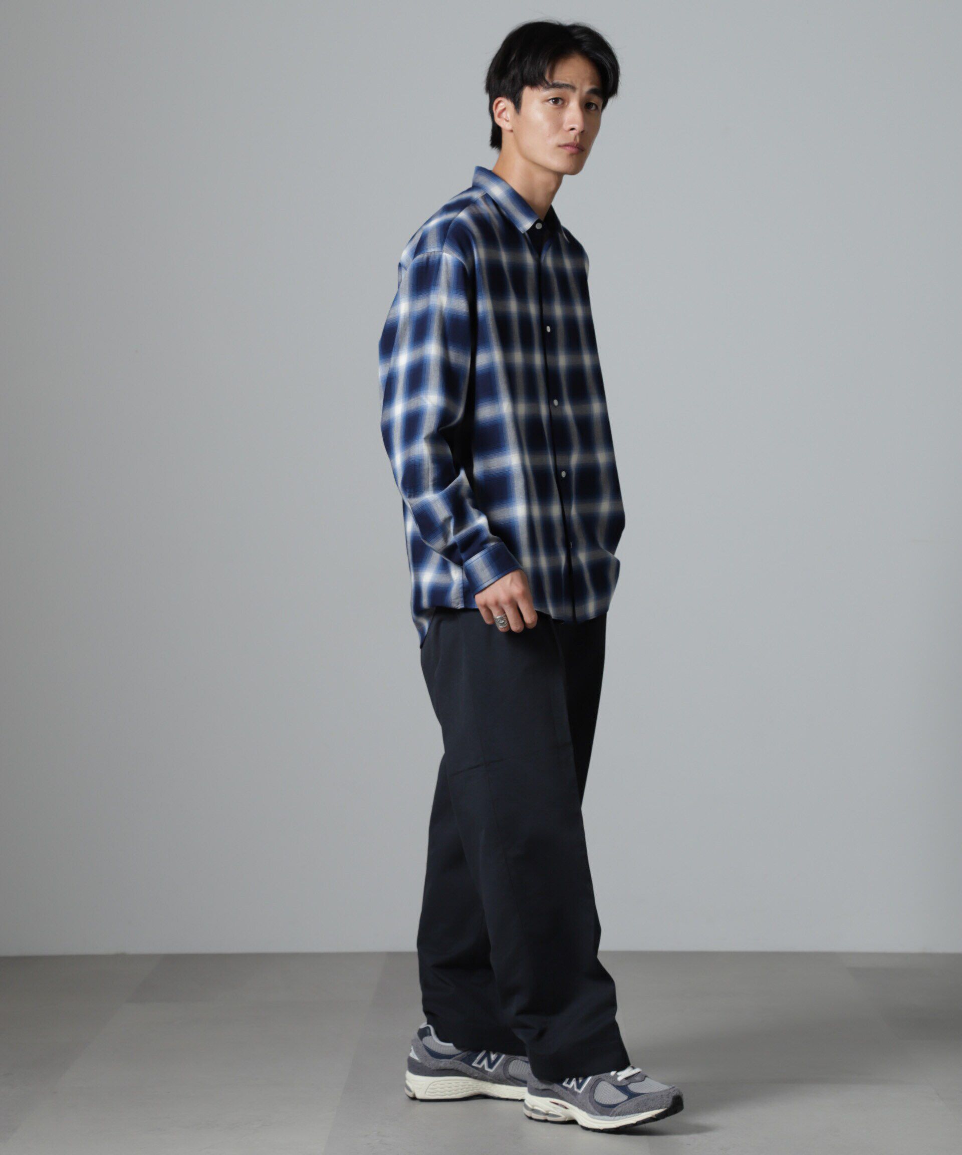 nano･universe「ツイルソフトオンブレチェックシャツ」|シャツ・ブラウス|