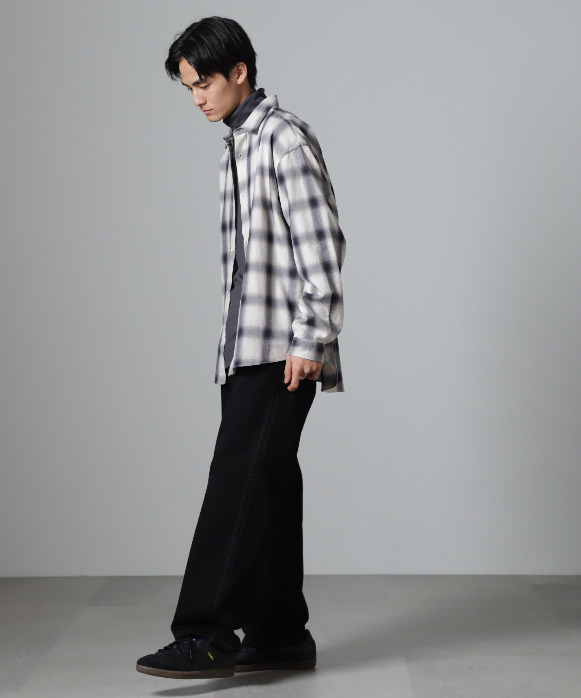 nano･universe「ツイルソフトオンブレチェックシャツ」|シャツ・ブラウス|