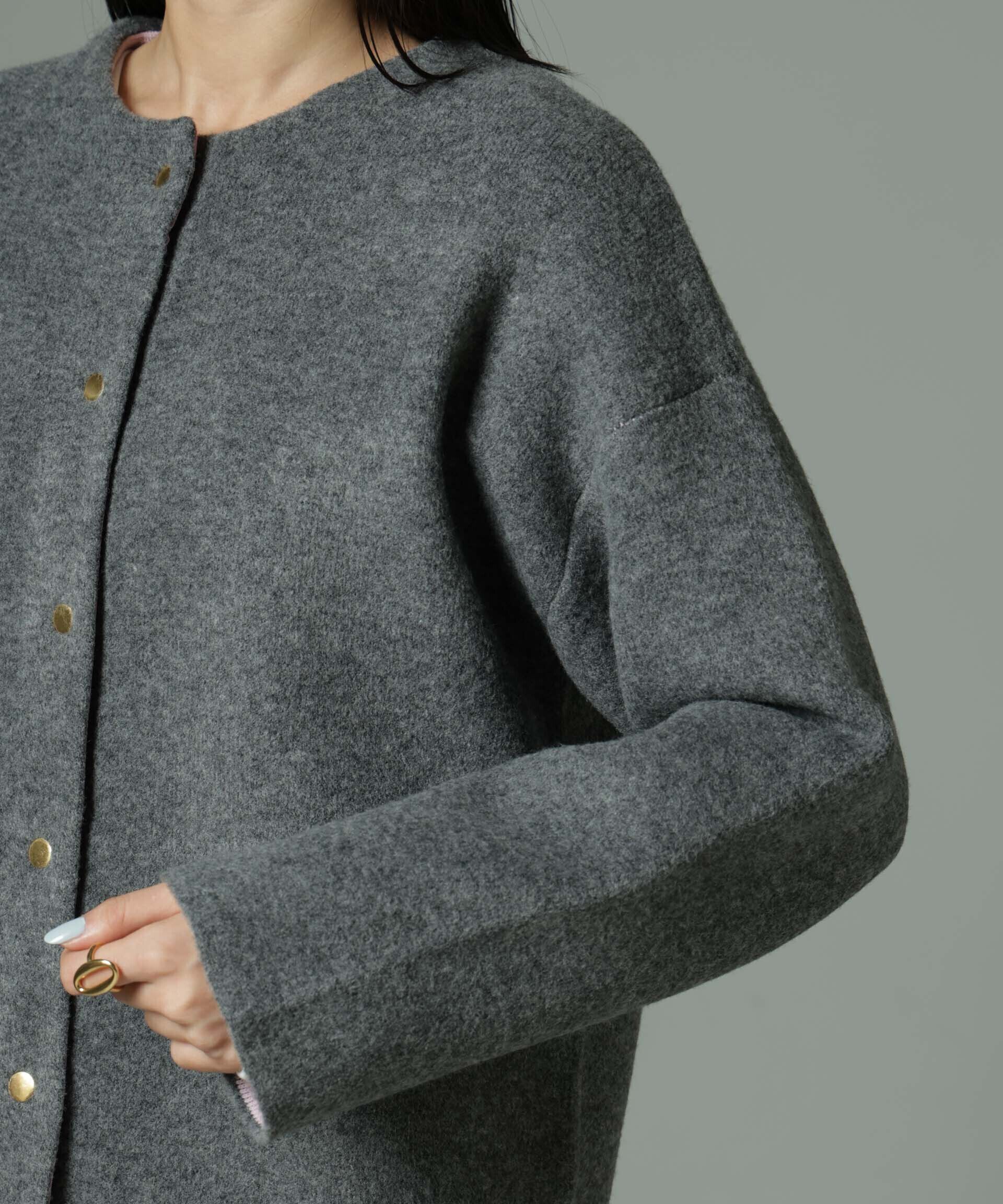 nano･universe「ダブルフェイスカーディガン」|ニット・セーター|