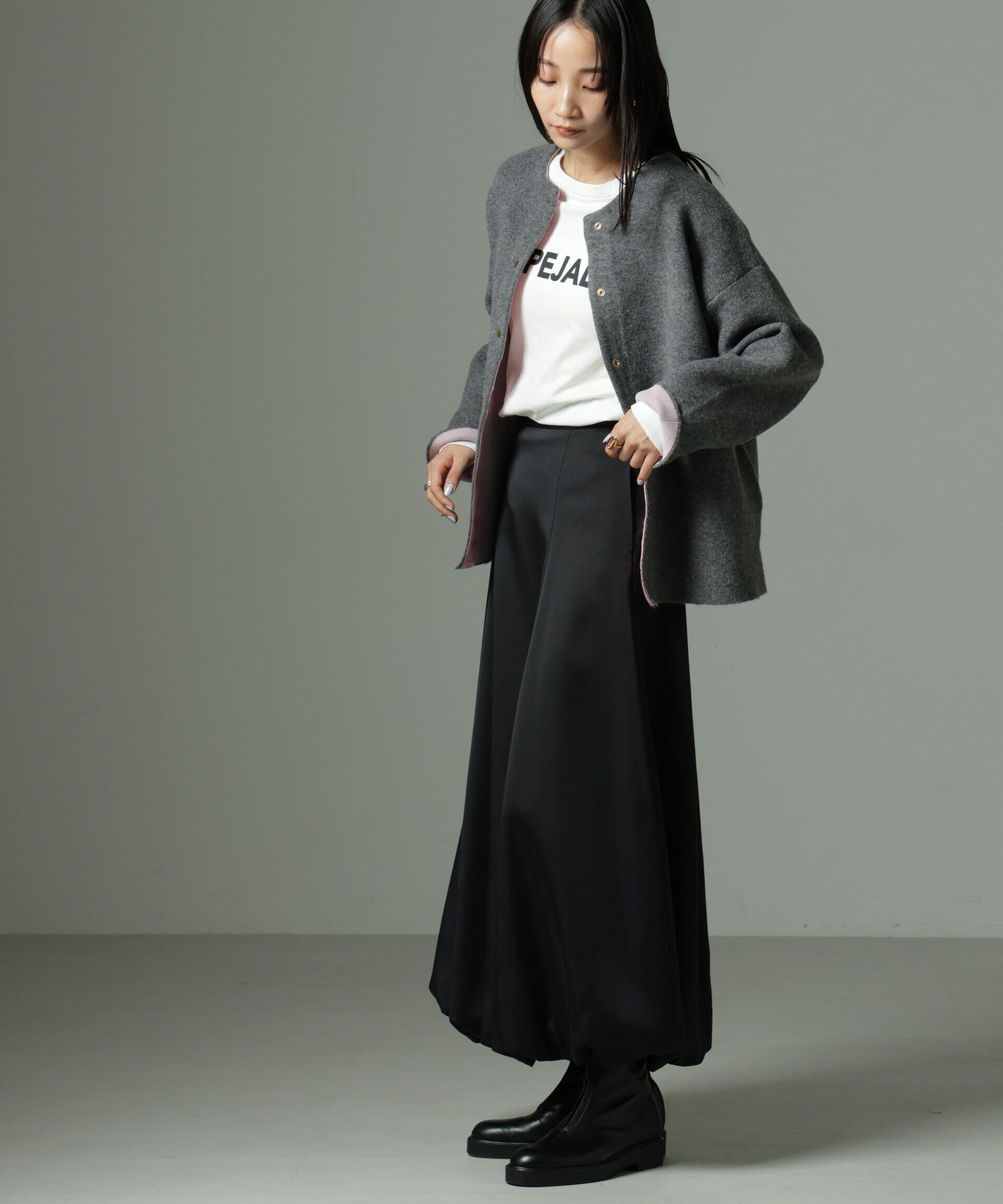 nano･universe「ダブルフェイスカーディガン」|ニット・セーター|