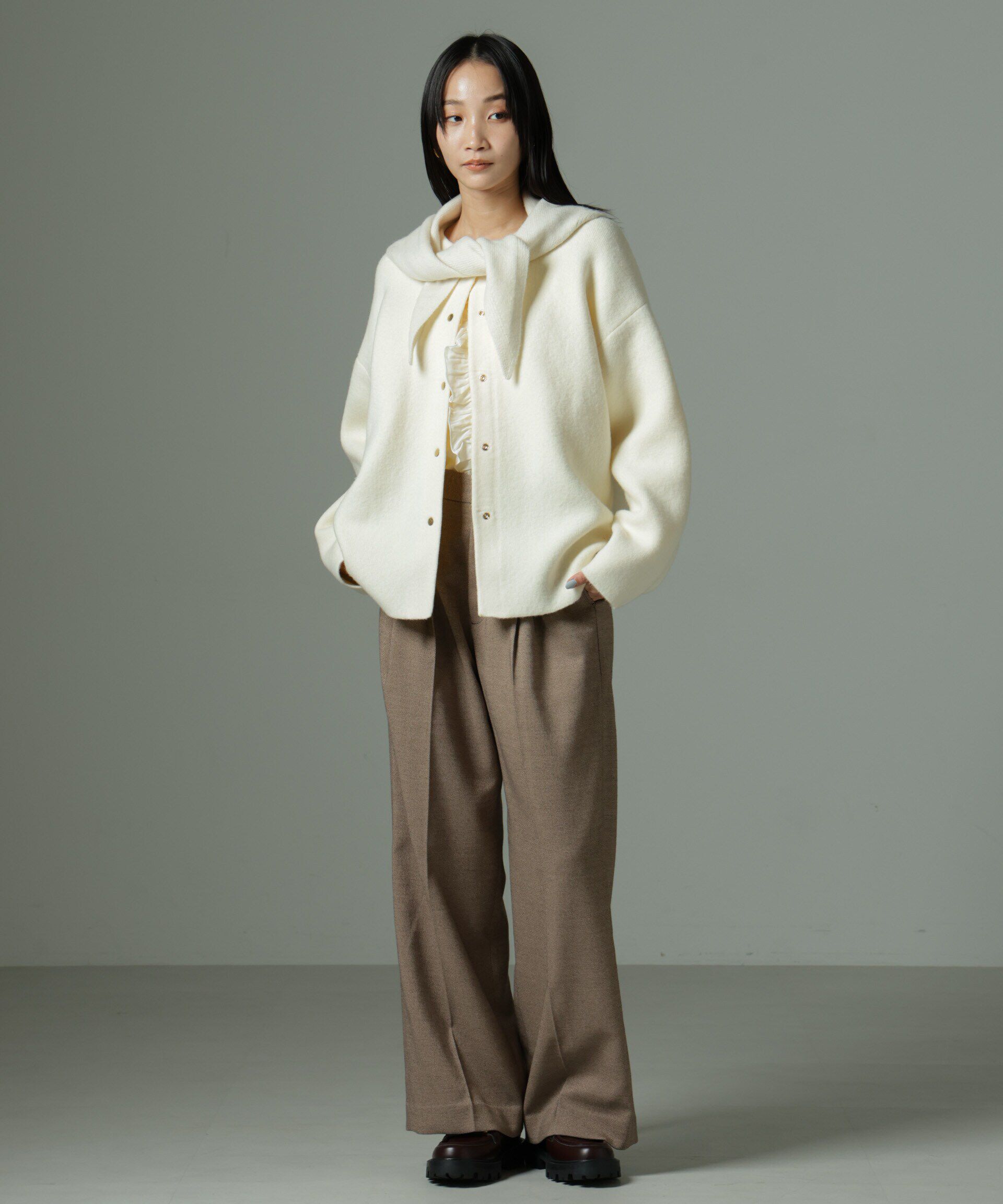 nano･universe「ダブルフェイスカーディガン」|ニット・セーター|