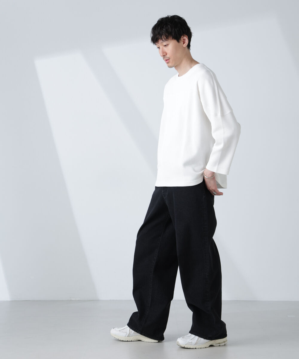 nano･universe「変形ハニカムジャガードフットボールTシャツ」|Tシャツ・カットソー|