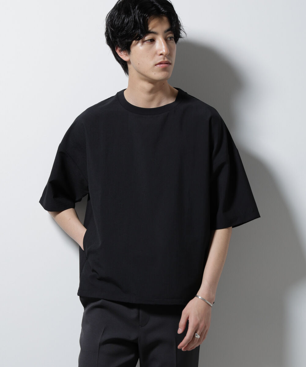 nano･universe「セオアルファ プルオーバーシャツ」|シャツ・ブラウス|ブラック