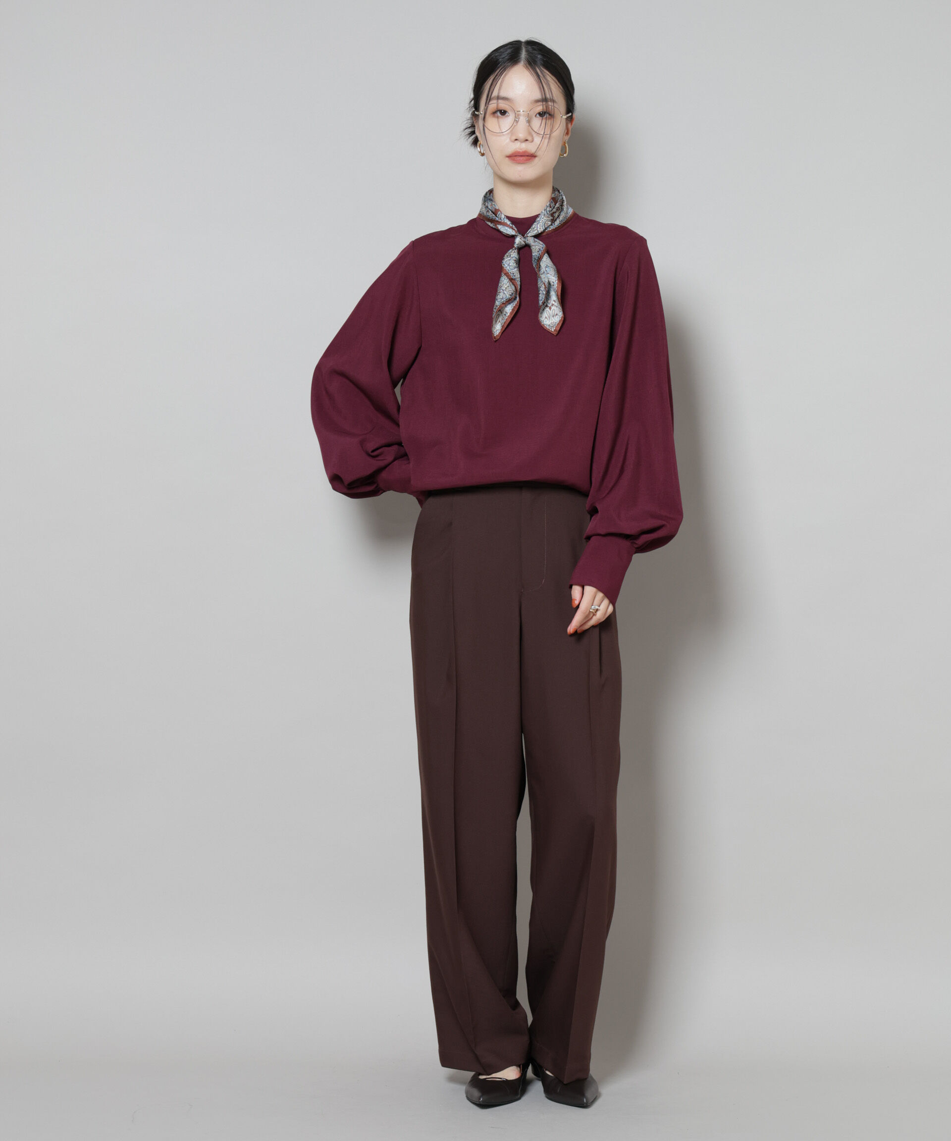 nano･universe「ボータイ取り外し可能2wayブラウス」|シャツ・ブラウス|