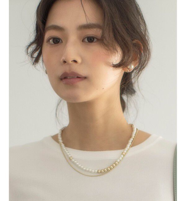 組曲「パール&メタルチェーンネックレス」|ネックレス|