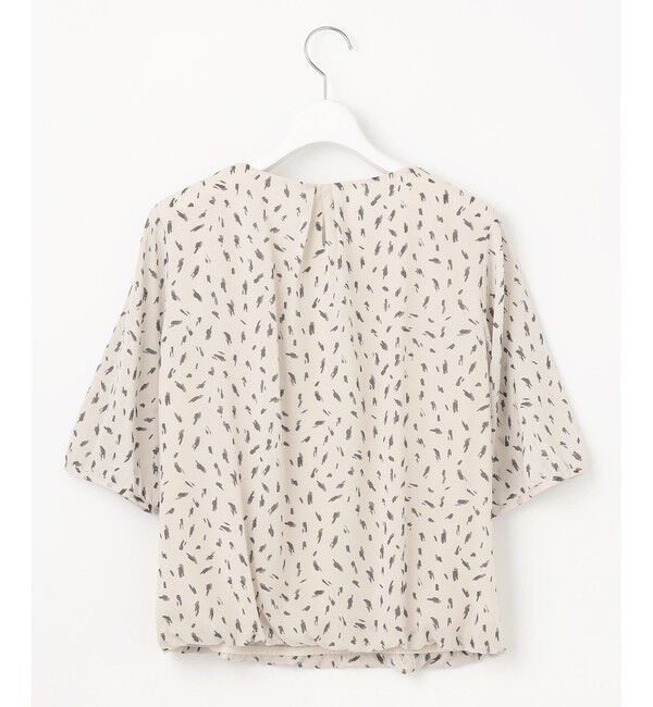 自由区「【洗える】ロイヤルシフォンドレープタイ半袖 ブラウス」|シャツ・ブラウス|