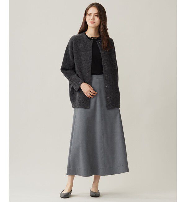 自由区「【洗える】ブークレーニット アウター」|カーディガン|