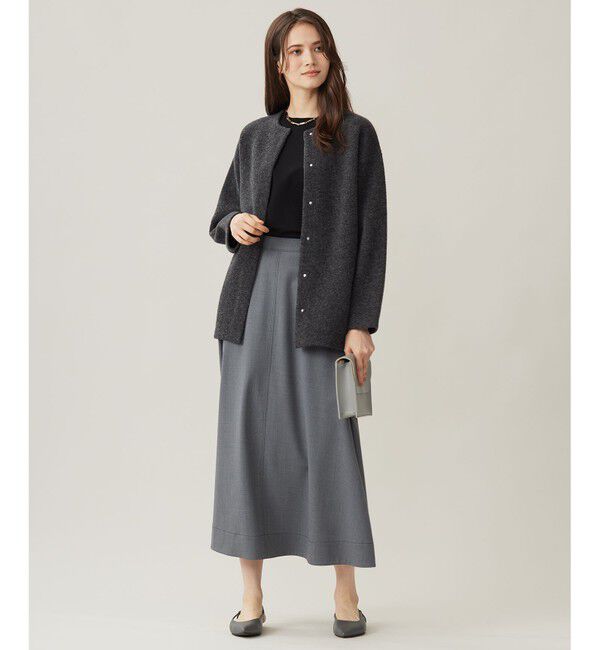 自由区「【洗える】ブークレーニット アウター」|カーディガン|