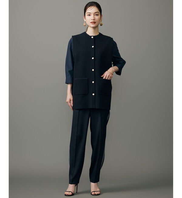 自由区「【カタログ掲載】ループボンディングニット ベスト」|ベスト・ジレ|